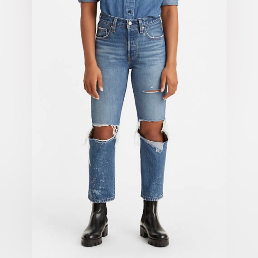 Levi's® Premium 501® ORIGINAL CROPPED WOMEN'S JEANS -31X26